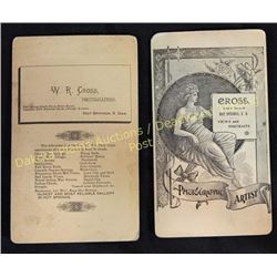 Collection of 12 early South Dakota stereo views by WR Cross Hot Springs, S.D., scenes from Freemont