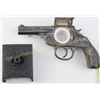 Image 1 : Collection of 2 includes cast metal top break revolver inkwell with glass insert and antique cast ir