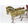 Image 2 : Antique toy wagon and horses made by Gibbs, No. 57 in near fine condition, NO repairs, 18 1/2" long.