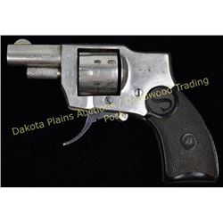 Sedgley model 1921 Baby Hammerless .22 short, NVSN revolver with nickel finish and hard rubber grips