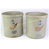 Image 1 : Collection of two stoneware 2 gallon crocks both Red Wing, NO cracks.  Est. 75-125