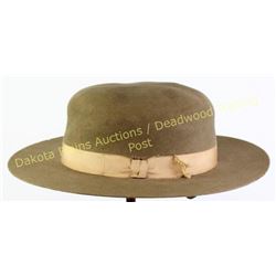 Turn of the century Stetson hat flat brim, these hats were referred to as "Boss of the Plains", this