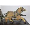 Image 2 : Miniature scale model George Washington's private coach in wood, horses paper mache, 23" X 8" tall, 
