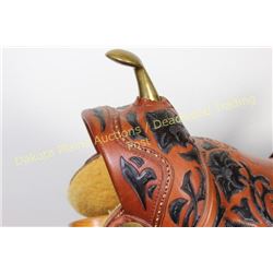 Impressive "El Vaquero"  Jerry Croft built saddle deceased Deadwood maker 1942-2013, #1 of what was 