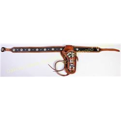 Jerry Croft Saddlery Deadwood SD maker holster rig for Colt SA 5 1/2". This show stopping holster ri