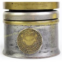 Collection of 2 Wolf Flame Safety Miners lights one shows Wolf Safety Lamp Co. Bureau of Mines brass