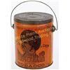 Image 2 : Scarce N***er Hair Smoking Tobacco tin litho with great graphics, original lid and wire handle, 5 1/