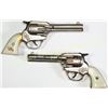 Image 2 : Vintage double holster cap gun set with Gene Autry pistols.  Est. 125-225