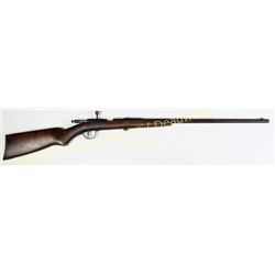 Cruso Model CB .22 LR NVSN single shot youth rifle with 24" round barrel, walnut stock and steal but