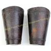 Image 2 : Pair leather Calgary Saddle Co cowboy cuffs marked on snaps, all showing very good condition.  Est. 