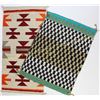 Image 1 : Collection of 2 small Navajo rugs both good, 29"X33" and 20"X38"  Est. 150-250