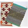 Image 2 : Collection of 2 small Navajo rugs both good, 29"X33" and 20"X38"  Est. 150-250