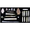 Image 1 : Collection of points, awls, beads, and misc. 22 pieces in all, points showing good condition.  Est. 
