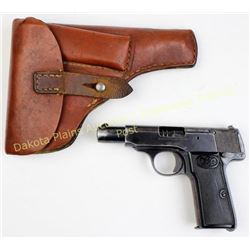 Walther model 4, 7.65 cal. SN 487067 Post-war gun, good original condition, 40-50% finish remaining,