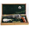 Image 1 : Vintage cased new model Army .44 cal percussion revolver made by Pietti, fully engraved with fitted 