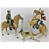 Image 1 : Mint 1950's Roy Rogers and Dale Evans set made by Hartland Plastics, complete with trigger, buttermi