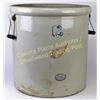 Image 1 : Red Wing marked 12 gallon crock very good condition w/ original wire handles intact.  Est. 100-175