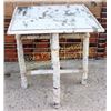 Image 1 : Nicely made birch bark folding table top removable, folding legs and rope accents, top trimmed in sp