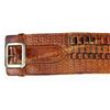 Image 4 : Interesting S.D. myres jock holster with original double row ammunition belt, buscadero style, stamp
