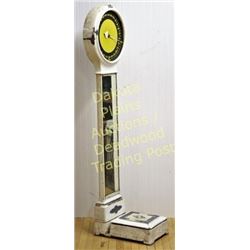 Antique lollipop penny scale originally sat in front of Silver Star Bar in Lead, S.D. made Peerless 