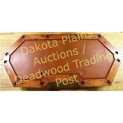 Large gaming table top used in Dakota Territoy Saloon while under the ownership of the legendary Jer