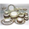 Image 1 : Fine quality 12 piece china set by Kutani c. 1950's with serving pieces, set consists of 12 each cup
