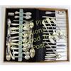 Image 1 : Large mixed pattern sterling silver flatware set all pieces stamped, butter knives with stainless bl