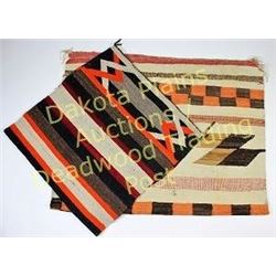 Collection of 2 Navajo rugs 30”X60” showing moderate wear, light stains, and 43”X66” c. 1920’s-1930’