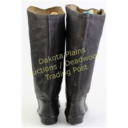 Great pair childs Civil War Era boots 6” long, 10” tall, Baystate Rubber Co on soles.   Est. 125-200