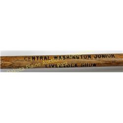 Collection of 4 wood canes including carved diamond willow rattlesnake, Miller Stockman Supply and C