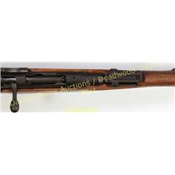 Japanese Arisaka 7mm SN 3408 short rifle, standard 26" barrel fixed front, graduated rear leaf sight