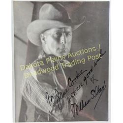 Original signed photo of legendary early Hollywood movie star William S. Hart 8"X10".  Est. 125-200