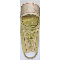 Apache cradle board with bentwood frame and bonnett, complete including cloth and tie downs.  Est. 7