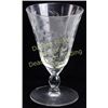 Image 2 : Set of 12 antique stemware with hand cut floral designer, nice quality set with NO chips, two with v