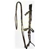 Image 1 : Early spotted wide cheek headstall with anchor marked buckles, fitted with early unmarked California