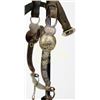 Image 2 : Early spotted wide cheek headstall with anchor marked buckles, fitted with early unmarked California