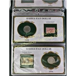 U.S. silver half dollar partial collection 34 total starting with 1902 and ending at 1964 in binder.
