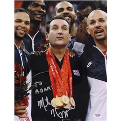 Mike Krzyzewski Signed USA 11x14 Photo (PSA COA)