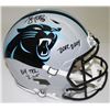 Image 1 : Luke Kuechly Signed Panthers Full-Size Authentic Pro-Line Helmet Inscribed "2012 DROY," "164 TKs"  "