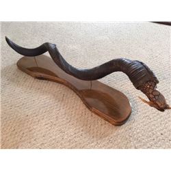 Black Mamba In Kudu Horn Mount "STRIKE"