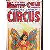 Image 2 : CIRCA 1950 CLYDE BEATTY & COLE BROTHERS CIRCUS POSTER