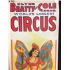 Image 2 : CIRCA 1950 CLYDE BEATTY & COLE BROTHERS CIRCUS POSTER