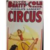 Image 2 : CIRCA 1950 CLYDE BEATTY & COLE BROTHERS CIRCUS POSTER