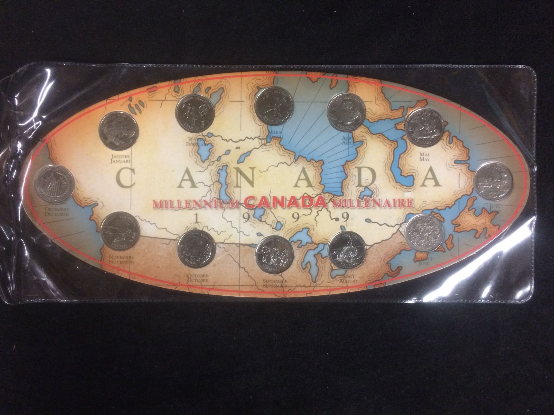 1999 CANADIAN MILLENNIUM COIN SET 1999 CANADIAN MILLENNIUM COIN SET