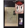 Image 1 : JACK DEMPSEY AUTOGRAPHED NY TIMES NEWSPAPER PAGE (1926) W/ JSA COA
