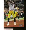 Image 2 : SANTONIO HOLMES AUTOGRAPHED 16" X 20" COLOUR PHOTO W/ COA