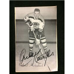 ORLAND KURTENBACH AUTOGRAPHED BEEHIVE HOCKEY PHOTO