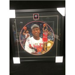 MICHAEL JORDAN LIMITED EDITION 1 OF 1 ORIGINAL GLEN GREEN FRAMED 24" X 26" PAINTING