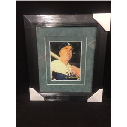 14" X 16" FRAMED & MATTED BASEBALL GREATS PRINT (DUKE SNIDER)