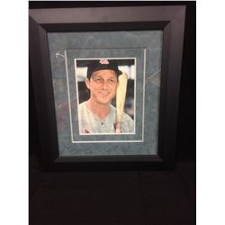 14  X 16  FRAMED & MATTED BASEBALL GREATS PRINT (STAN MUSIAL)